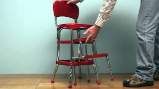 vintage kitchen step stool chair