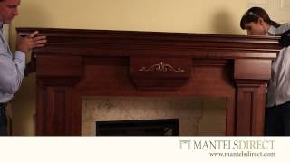 wood fireplace mantel surround