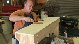 wooden bench build