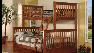 wooden bunk beds twin over full