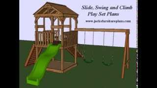 wooden swing set plans