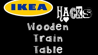 wooden train table plans