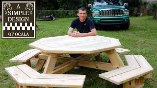 woodworking plans for octagon picnic table