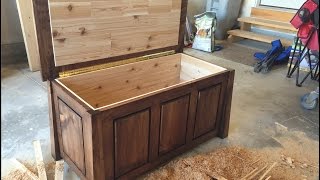 free oak hope chest plans