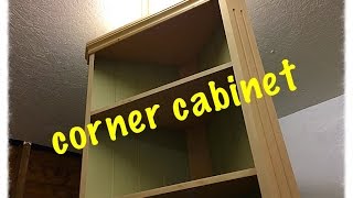 how to build a corner cabinet