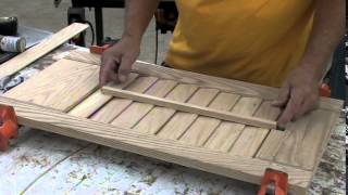 how to build wooden louvered shutters