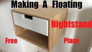 make floating night stand