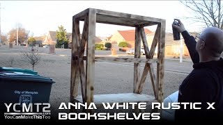 rustic bookcase plans