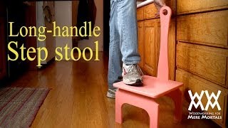 shaker step stool with handle